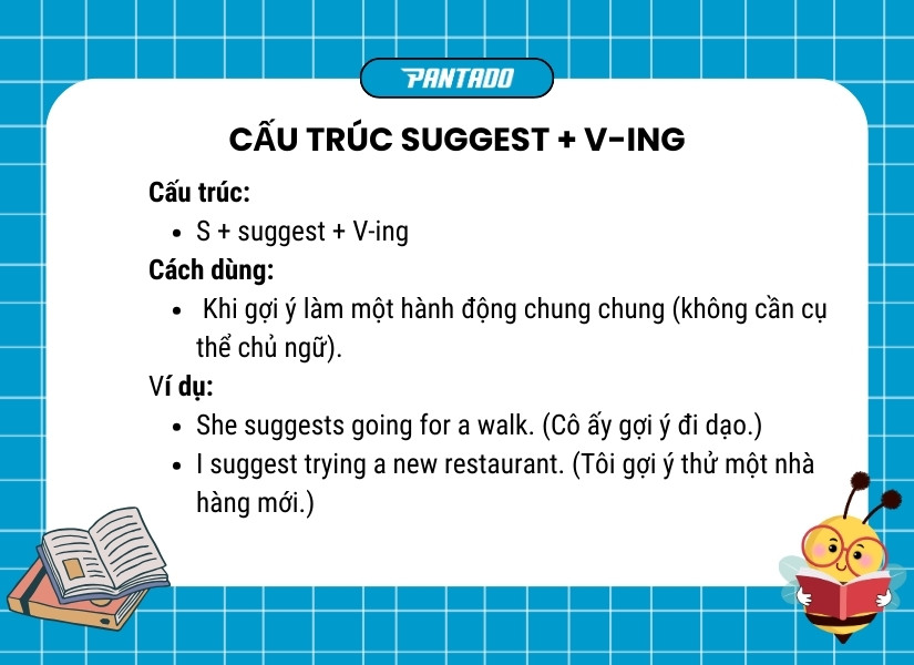 Cấu trúc suggest + V-ing